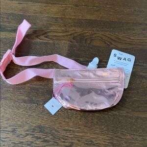 Ban.do pink metallic fanny pack